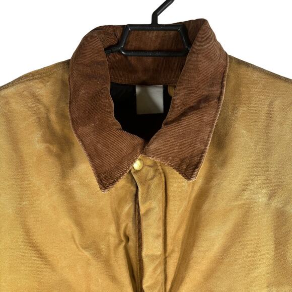 Carhartt Coveralls Mens 54 Short* Brown X02 Arctic Quilt Lined Duck Canvas Work - Picture 5 of 16